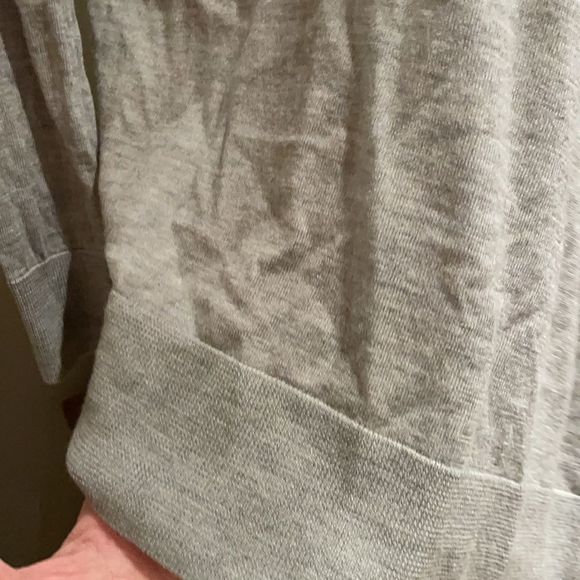 Allsaints small grey cardigan with zipper shoulder detail - Picture 5 of 7